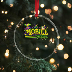 Mardi Gras Mobile Alabama AL Carnival Beads Crystal Glass Ornament TS11 Print Your Wear