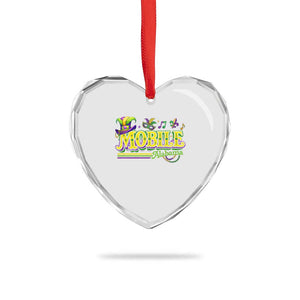 Mardi Gras Mobile Alabama AL Carnival Beads Heart Crystal Glass Ornament TS11 Print Your Wear