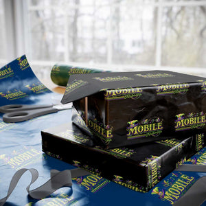 Mardi Gras Mobile Alabama AL Carnival Beads Wrapping Paper Roll TS11 Black Print Your Wear
