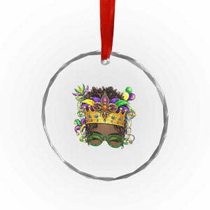 Mardi Gras Queen Crystal Glass Ornament Messy Pun Carnival Party TS14 Print Your Wear