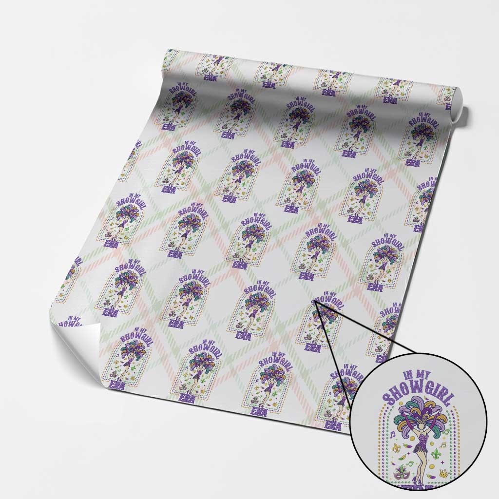 Mardi Gras Queen Wrapping Paper Roll In My Showgirl Era TS14 Christmas Plaid Print Your Wear
