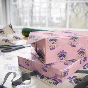 Mardi Gras Queen Wrapping Paper Roll In My Showgirl Era TS14 Light Pink Print Your Wear