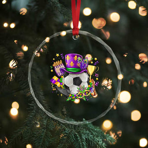Mardi Gras Soccer Ball Crystal Glass Ornament Funny Soccer Player Gift TS12 Print Your Wear