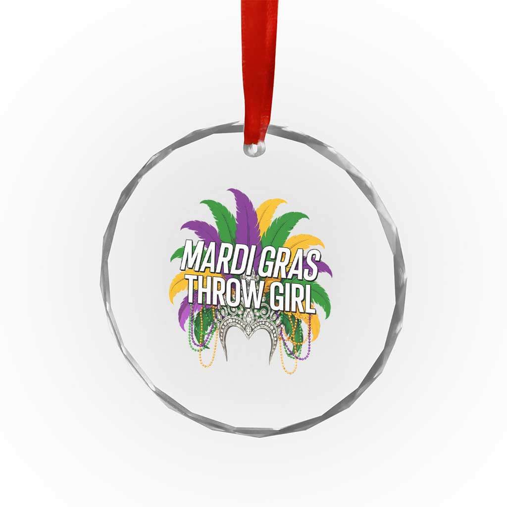 Mardi Gras Throw Girl Crystal Glass Ornament Funny New Orleans Carnival Headdress Beads TS11 Print Your Wear
