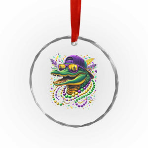 Mardigator Mardi Gras Alligator Carnival Beads Crystal Glass Ornament TS11 Print Your Wear