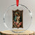 Marian Catholic Ave Maria Crystal Glass Ornament Blessed Mother Mary Hail Vintage Aesthetic TS09 Transparent Glass 3'' Circle Print Your Wear