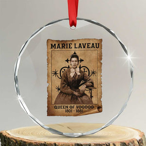 Marie Laveau Crystal Glass Ornament Queen Of Voodoo New Orleans Hoodoo Rootwork TS11 Transparent Glass 3'' Circle Print Your Wear