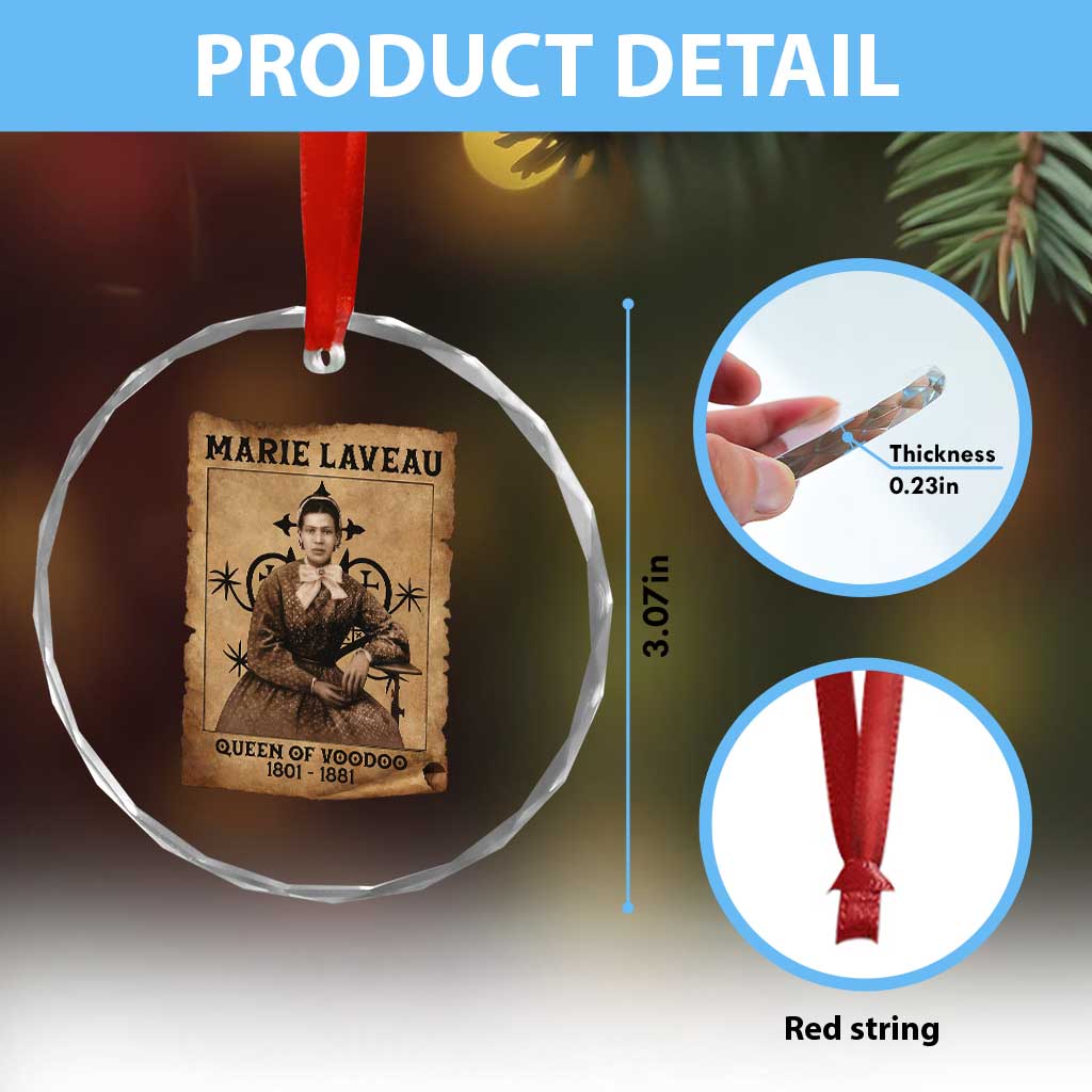 Marie Laveau Crystal Glass Ornament Queen Of Voodoo New Orleans Hoodoo Rootwork TS11 Print Your Wear