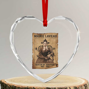 Marie Laveau Heart Crystal Glass Ornament Queen Of Voodoo New Orleans Hoodoo Rootwork TS11 Transparent Glass 3'' Heart Print Your Wear