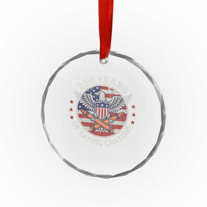 Marine Veteran 250 Years Of Eating Crayons Crystal Glass Ornament American Flag TS11 Print Your Wear