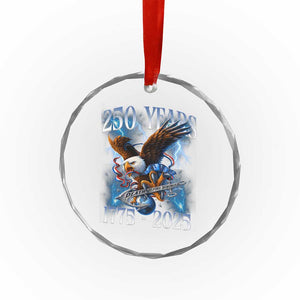 Marine Veteran 250th Anniversary Crystal Glass Ornament Eagle Patriotic Military Gift for Marines Veterans TS10 Print Your Wear