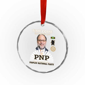 Mark Golding PNP Supporter Crystal Glass Ornament Time Come for a Better Life Jamaica Politics People's National Party TS02 Print Your Wear
