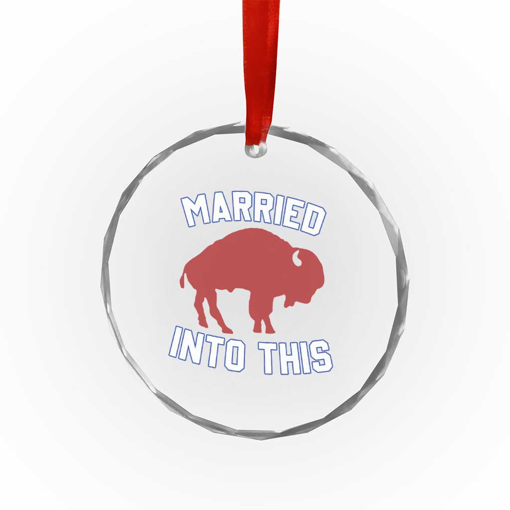 Married Into This BFB Crystal Glass Ornament Vintage Sport Mafia Wife Wedding Gifts TS10 Print Your Wear