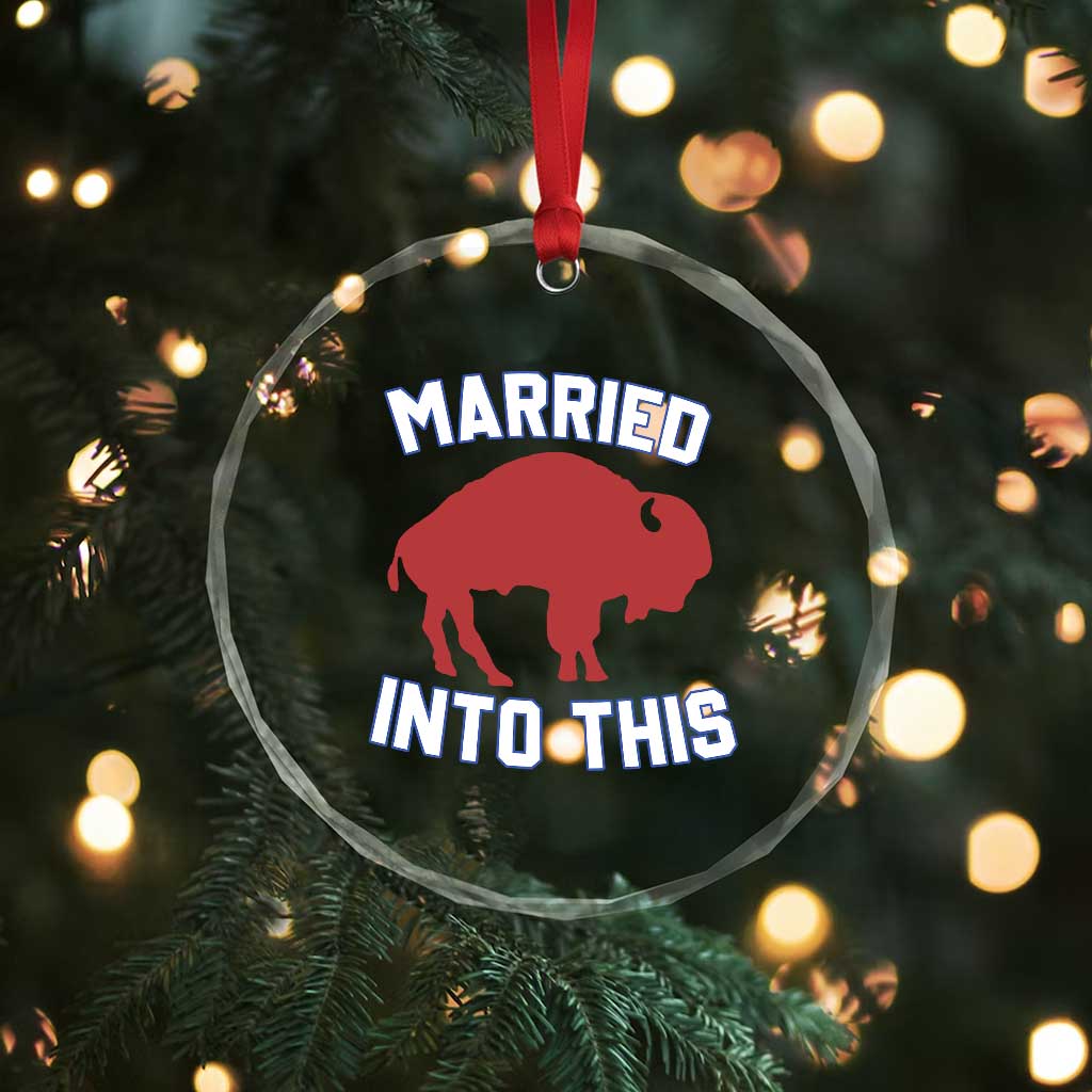 Married Into This BFB Crystal Glass Ornament Vintage Sport Mafia Wife Wedding Gifts TS10 Print Your Wear