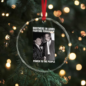 Martin Luther King And Malcolm X Crystal Glass Ornament Brothers In Arms Fighting Terrorism Power To The People TS11 Print Your Wear