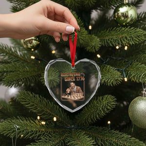 Martin Luther King Heart Crystal Glass Ornament Rejecting Kings Since 1776 TS12 Print Your Wear