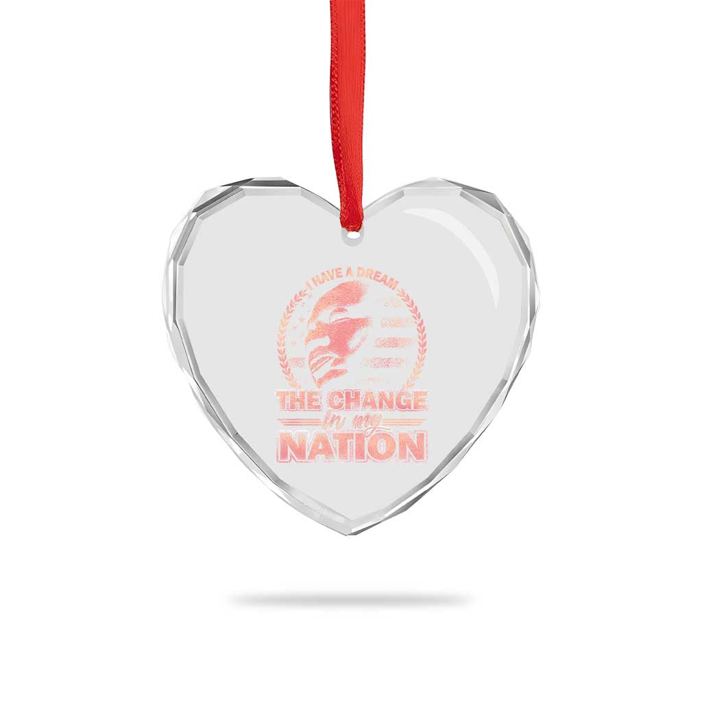 Martin Luther King Heart Crystal Glass Ornament Retro Black History Month Civil Rights TS10 Print Your Wear