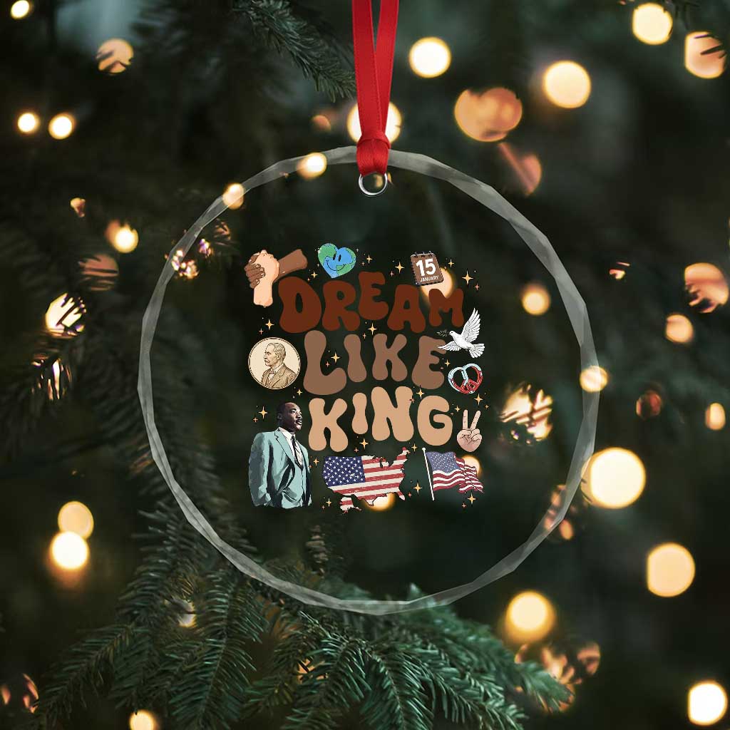Martin Luther King Jr Crystal Glass Ornament Black History Melanin African American TS14 Print Your Wear