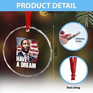 Martin Luther King Jr Crystal Glass Ornament I Have A Dream TS14 Print Your Wear