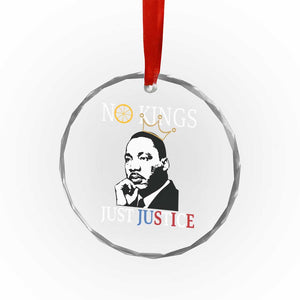 Martin Luther King Jr Crystal Glass Ornament No Kings Just Justice TS14 Print Your Wear