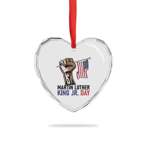 Martin Luther King Jr Heart Crystal Glass Ornament Black History Month TS14 Print Your Wear