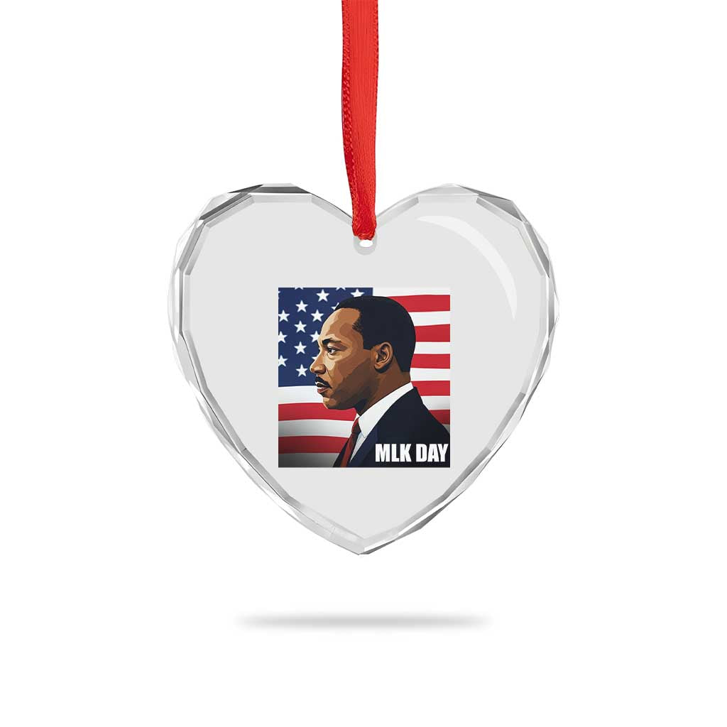 Martin Luther King Jr Heart Crystal Glass Ornament Human Rights TS14 Print Your Wear