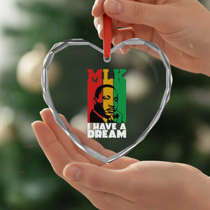 Martin Luther King Jr Heart Crystal Glass Ornament I Have Dream MLK Quote TS14 Print Your Wear
