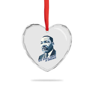 Martin Luther King Jr Heart Crystal Glass Ornament We Still Have A Dream TS14 Print Your Wear