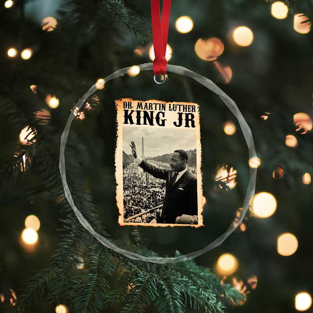 Martin Luther King Jr MLK Day Crystal Glass Ornament TS14 Print Your Wear