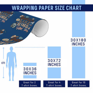 Martin Luther King Jr Wrapping Paper Roll Black History Melanin African American TS14 Print Your Wear