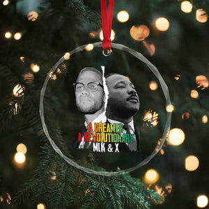 Martin Luther King Malcolm X Crystal Glass Ornament A Dreamer A Revolutionary Black Leaders TS11 Print Your Wear