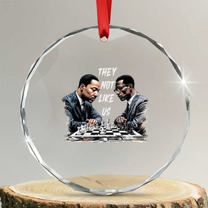 Martin Luther King Malcolm X Crystal Glass Ornament They Not Like Us Black Leaders TS11 Transparent Glass 3'' Circle Print Your Wear