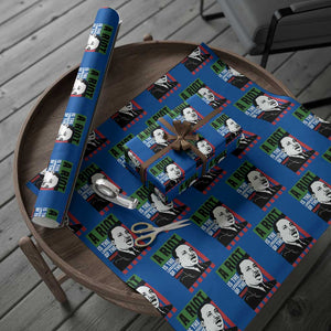 Martin Luther King MLK Wrapping Paper Roll A Riot Is The Language Of The Unheard Civil Rights TS02 Blue Print Your Wear