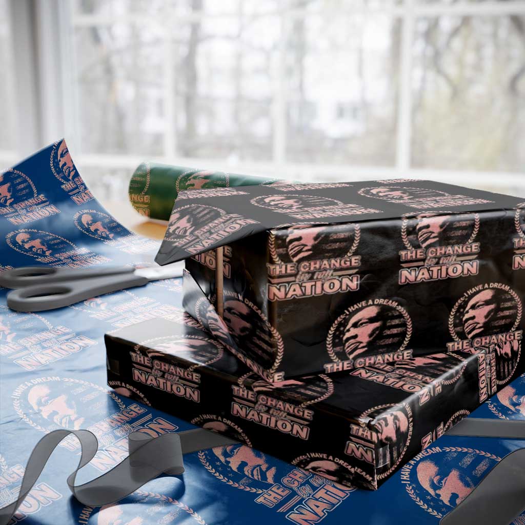 Martin Luther King Wrapping Paper Roll Retro Black History Month Civil Rights TS10 Black Print Your Wear