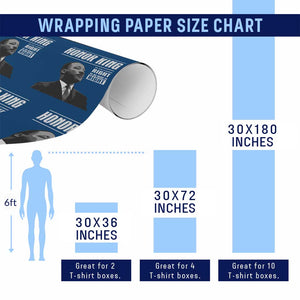 Martin Luther King Wrapping Paper Roll The Time Is Always Right To Do What Is Right TS10 Print Your Wear