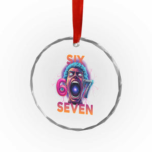Mason 67 Chaos Edition Crystal Glass Ornament Psychedelic Screaming Six Seven Meme TS02 Print Your Wear