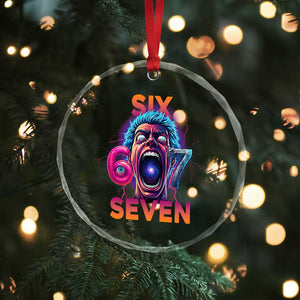 Mason 67 Chaos Edition Crystal Glass Ornament Psychedelic Screaming Six Seven Meme TS02 Print Your Wear