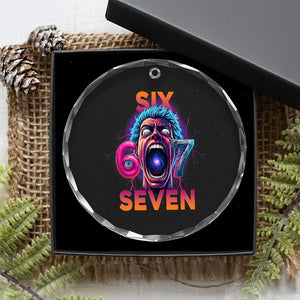 Mason 67 Chaos Edition Crystal Glass Ornament Psychedelic Screaming Six Seven Meme TS02 Print Your Wear