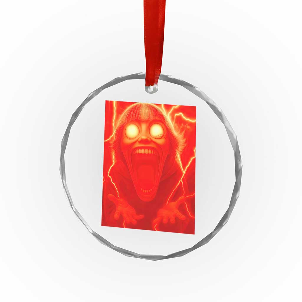 Mason 67 Devil Edit Graphic Crystal Glass Ornament Viral 6 7 Possession Six Seven Meme TS02 Transparent Glass 3'' Circle Print Your Wear
