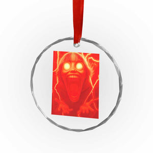 Mason 67 Devil Edit Graphic Crystal Glass Ornament Viral 6 7 Possession Six Seven Meme TS02 Transparent Glass 3'' Circle Print Your Wear