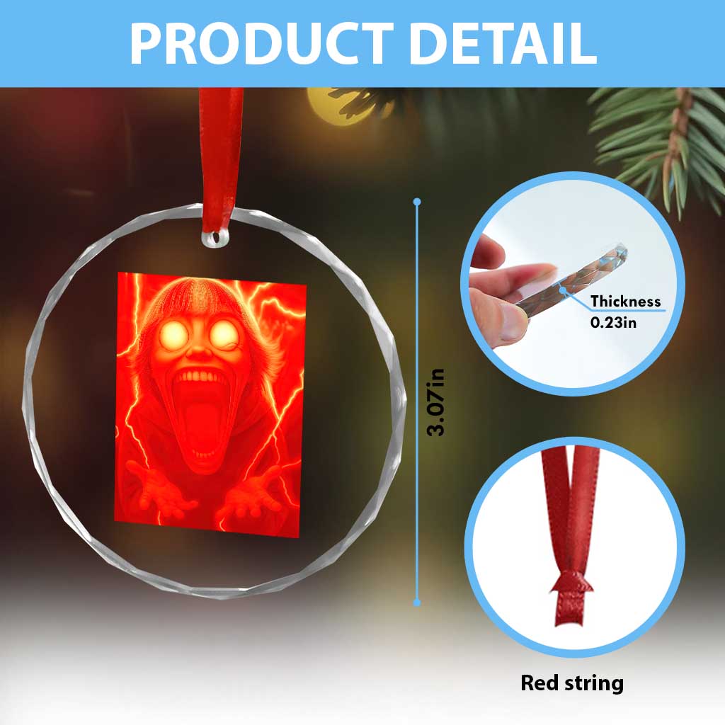 Mason 67 Devil Edit Graphic Crystal Glass Ornament Viral 6 7 Possession Six Seven Meme TS02 Print Your Wear