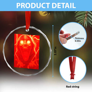 Mason 67 Devil Edit Graphic Crystal Glass Ornament Viral 6 7 Possession Six Seven Meme TS02 Print Your Wear