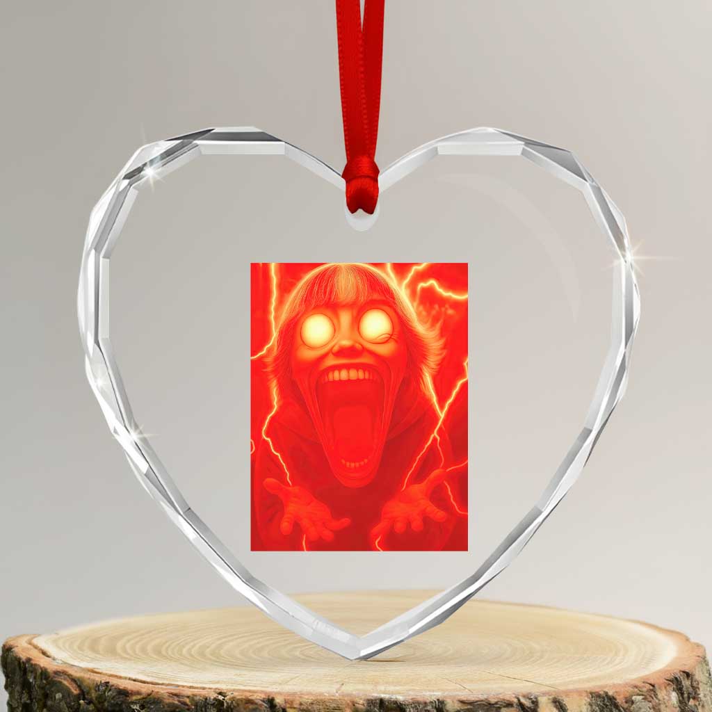 Mason 67 Devil Edit Graphic Heart Crystal Glass Ornament Viral 6 7 Possession Six Seven Meme TS02 Transparent Glass 3'' Heart Print Your Wear