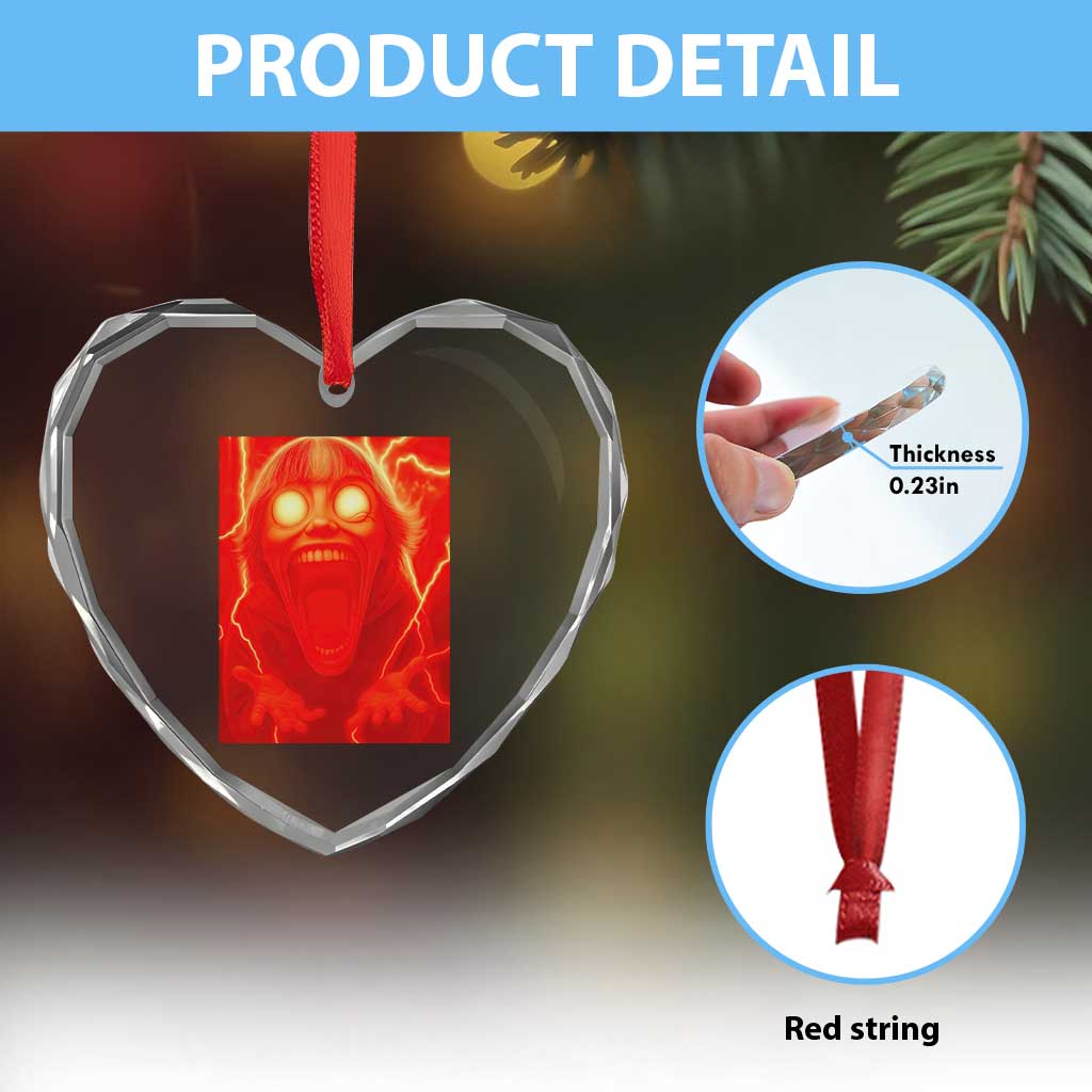 Mason 67 Devil Edit Graphic Heart Crystal Glass Ornament Viral 6 7 Possession Six Seven Meme TS02 Print Your Wear
