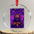 Mason 67 Meme Graphic Crystal Glass Ornament Glowing Eyes Devil Edit 6 7 Viral Six Seven Scream TS02 Transparent Glass 3'' Circle Print Your Wear