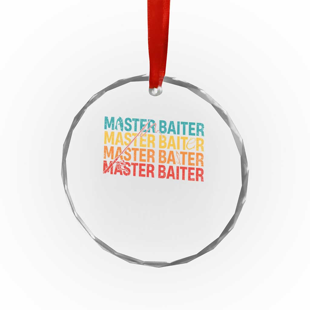 Master Baiter Crystal Glass Ornament Retro Bass Fishing Funny Fish Fisherman TS10 Print Your Wear