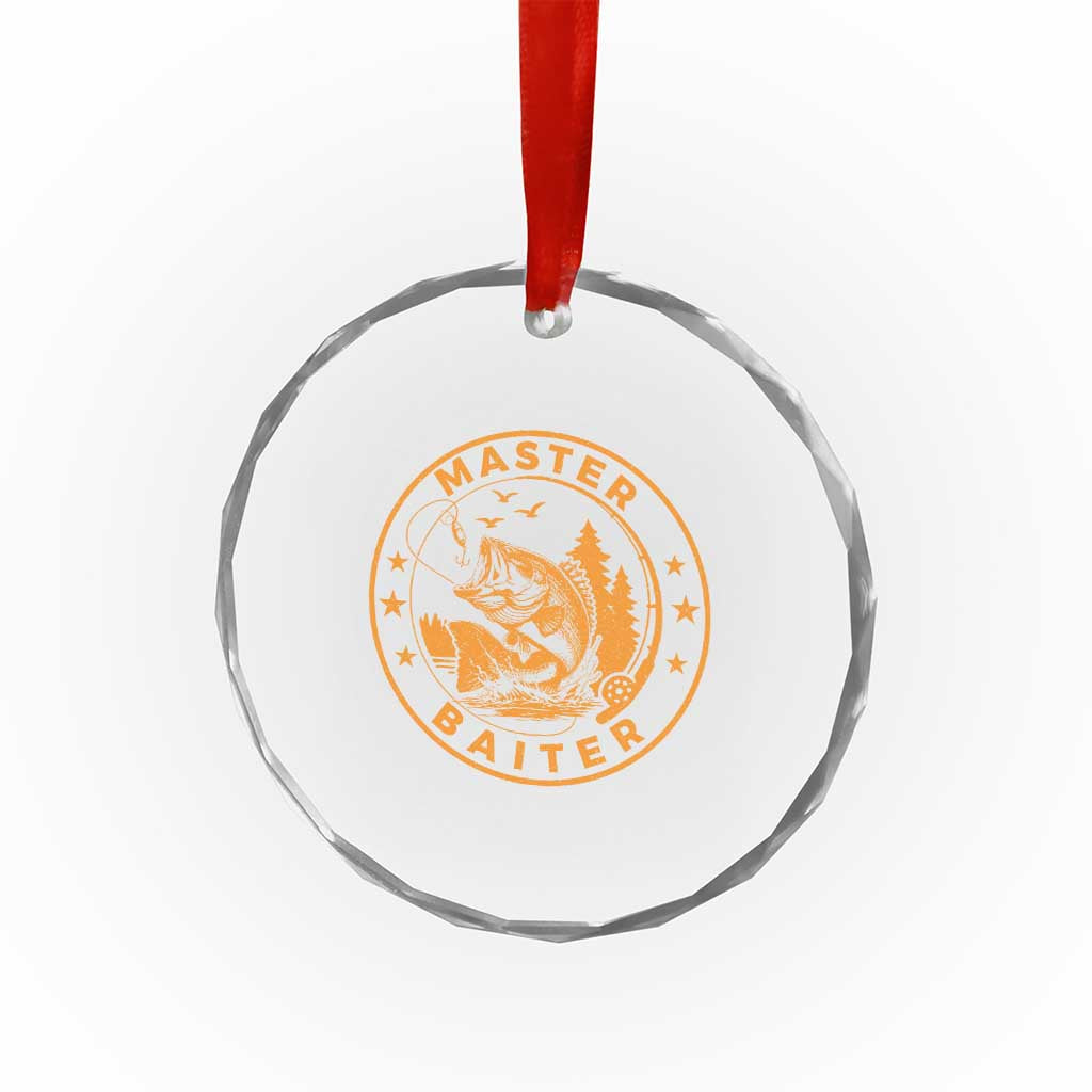 Master Baiter Crystal Glass Ornament Retro Bass Fishing Funny Fisher Fish Fisherman TS10 Print Your Wear