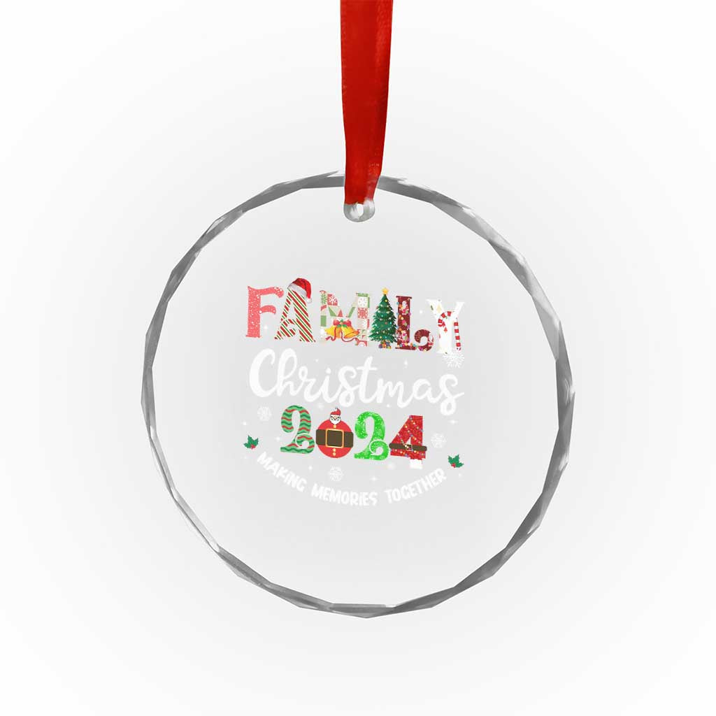 Matching Family Xmas Crystal Glass Ornament Funny Group Festive Mom Dad Kids Tees TS10 Print Your Wear
