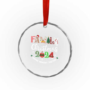 Matching Family Xmas Crystal Glass Ornament Funny Group Festive Mom Dad Kids Tees TS10 Print Your Wear