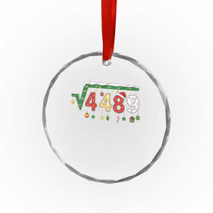 Math 67 Meme Funny Six Seven Funny Christmas Crystal Glass Ornament Funny Math Teacher Teen Slang Boys Kids Xmas Pajamas TS10 Print Your Wear